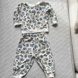 🦌🦉 vintage sears baby pajama set